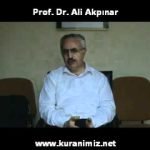 Kur’ani Kavramlar Üzerine Ropörtaj / Prof. Dr. Ali Akpınar