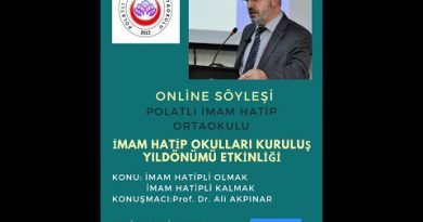 Polatlı İHO Prof. Dr. Ali AKPINAR ile Söyleşi (İmam Hatip Okullarının Kuruluş Yıldönümü ) kapak