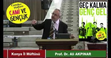 Ali Akpınar "Cami ve Gençlik" Konferansı kapak
