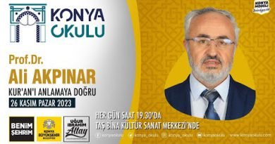 KUR'AN'I ANLAMAYA DOĞRU Prof. Dr. Ali AKPINAR 26.11.2023 kapak