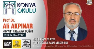 KUR'AN'I ANLAMAYA DOĞRU Prof. Dr. Ali AKPINAR 12.11.2023 kapak