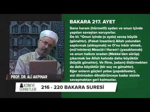 Tefsir Dersleri (bakara Suresi 216 – 220 Ayetler)