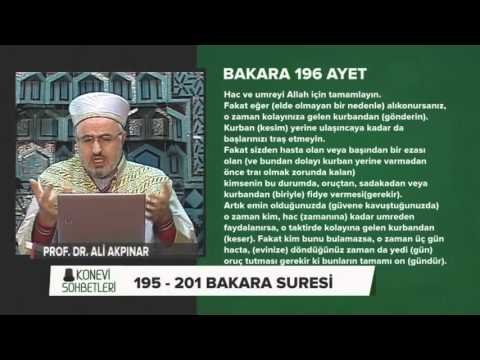 Tefsir Dersleri (bakara Suresi 195-201 Ayetler)
