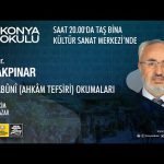 MÜSLÜMAN OLMAYANLARLA EVLİLİĞİN HÜKMÜ – PROF. DR. ALİ AKPINAR – 06.10.2024