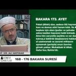 Tefsir Dersleri (bakara Suresi 168-176 Ayetler)